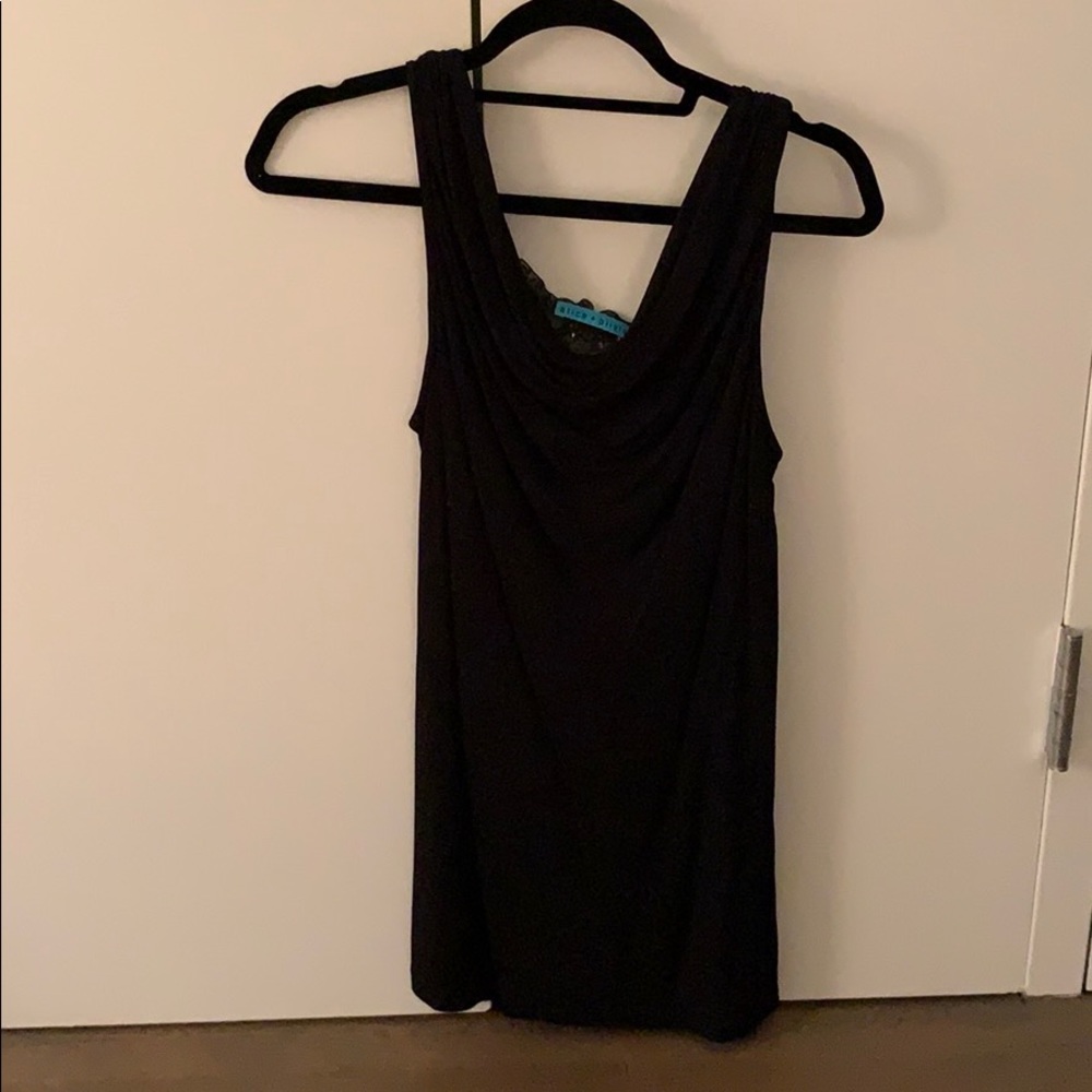 Alice + Olivia Black Mini Dress